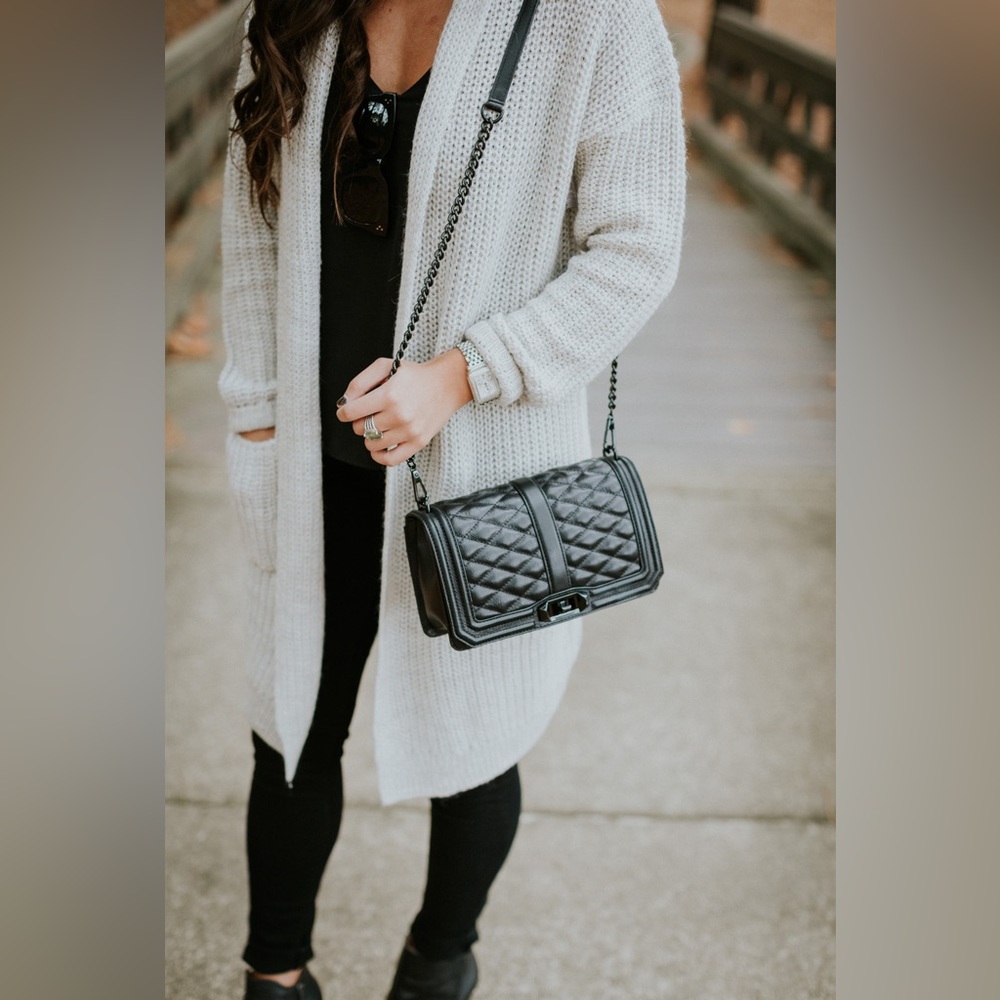 Halogen long grey cardigan